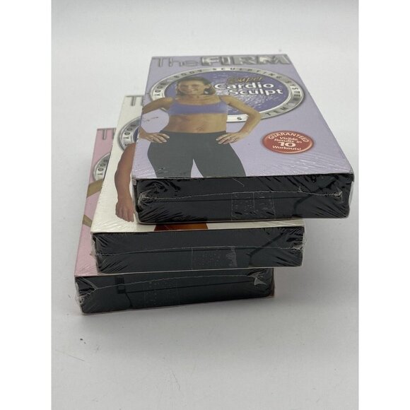 The Firm Workout VHS Tapes New Set Of 3 Lower Body Sculpt Abs Sculpt Cardio - Picture 13 of 15